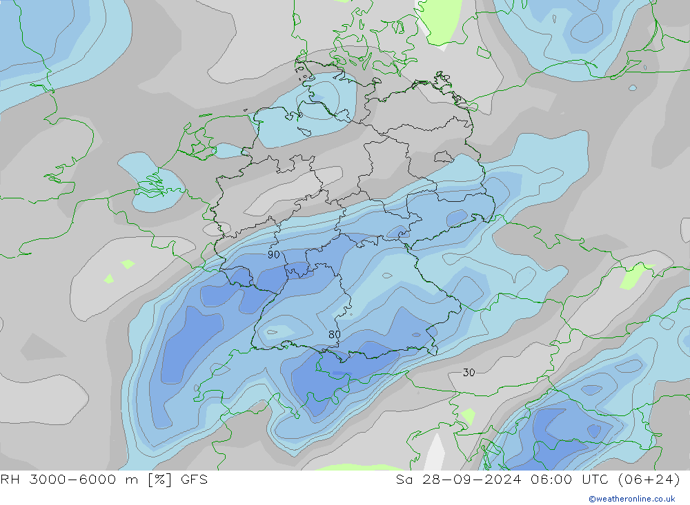 RV 3000-6000 m GFS september 2024