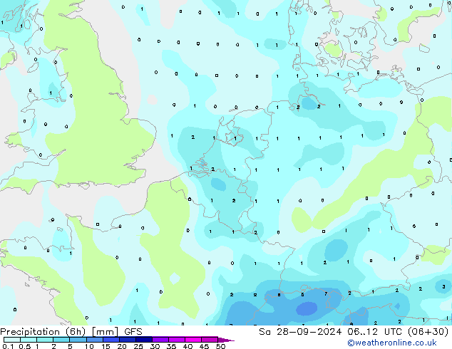 Z500/Rain (+SLP)/Z850 GFS So 28.09.2024 12 UTC