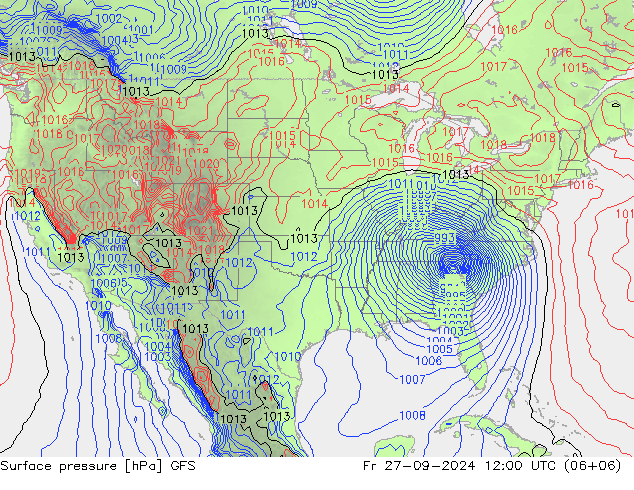 GFS: ven 27.09.2024 12 UTC