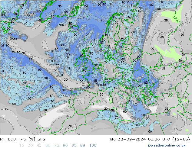 RV 850 hPa GFS ma 30.09.2024 03 UTC