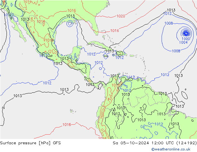 GFS: za 05.10.2024 12 UTC