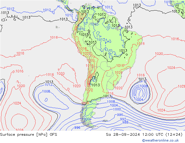 GFS: 星期六 28.09.2024 12 UTC