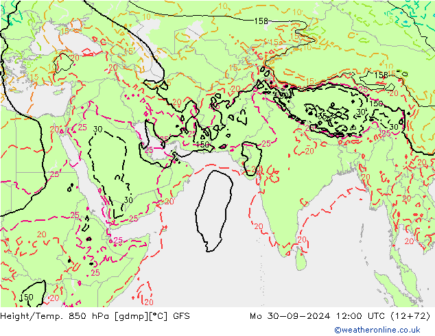 GFS: ma 30.09.2024 12 UTC