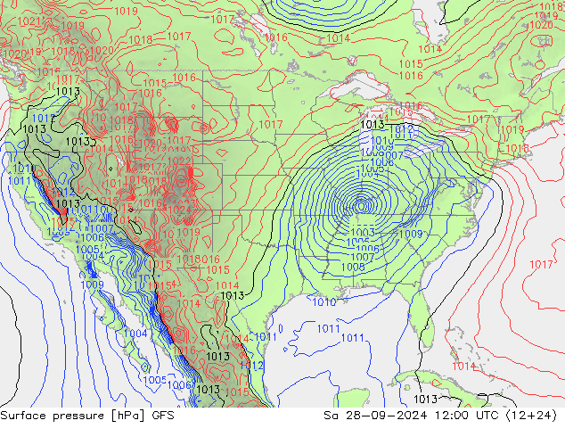 GFS: za 28.09.2024 12 UTC