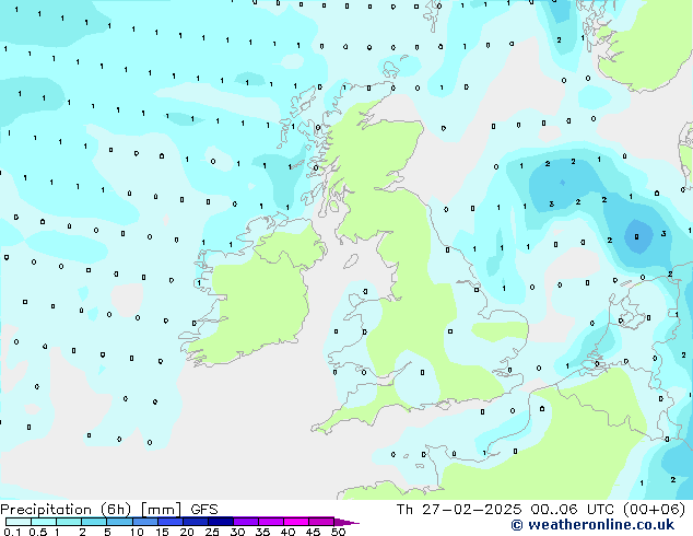 Z500/Rain (+SLP)/Z850 GFS Th 27.02.2025 06 UTC