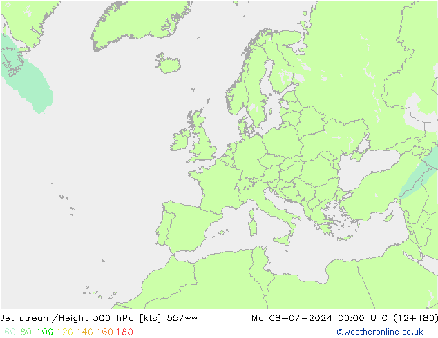 高速氣流 557ww 星期一 08.07.2024 00 UTC