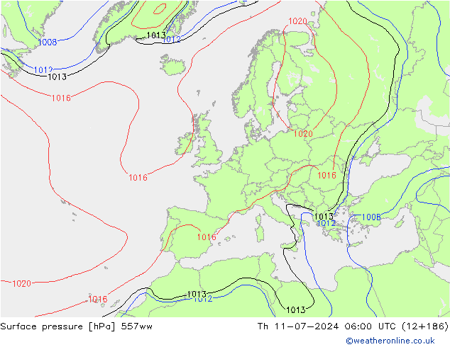 Luchtdruk (Grond) 557ww do 11.07.2024 06 UTC