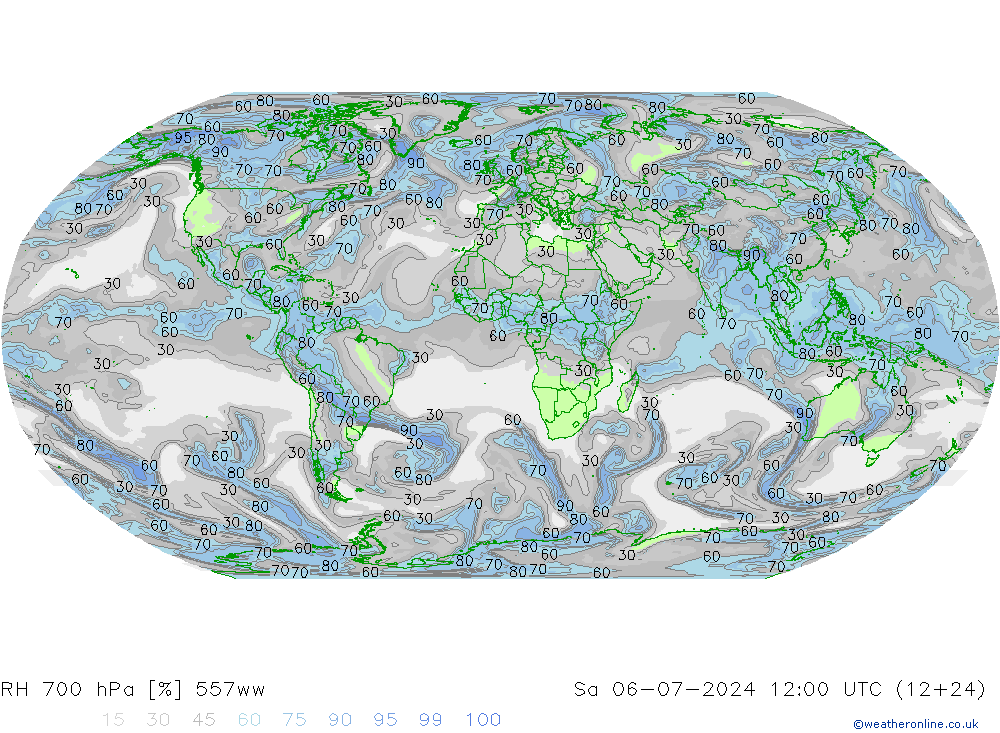 RV 700 hPa 557ww za 06.07.2024 12 UTC