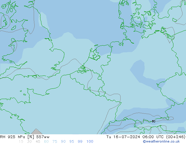 RV 925 hPa 557ww di 16.07.2024 06 UTC