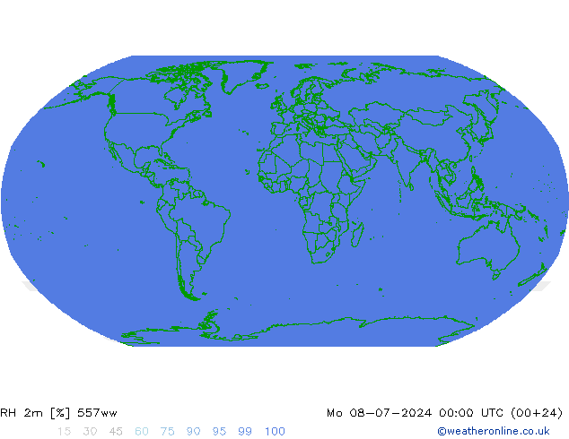 RH 2m 557ww 星期一 08.07.2024 00 UTC