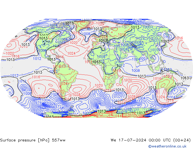 Luchtdruk (Grond) 557ww wo 17.07.2024 00 UTC