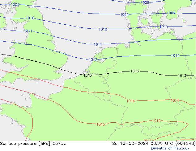 Luchtdruk (Grond) 557ww za 10.08.2024 06 UTC