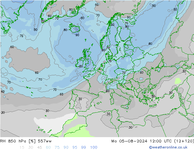 RV 850 hPa 557ww ma 05.08.2024 12 UTC