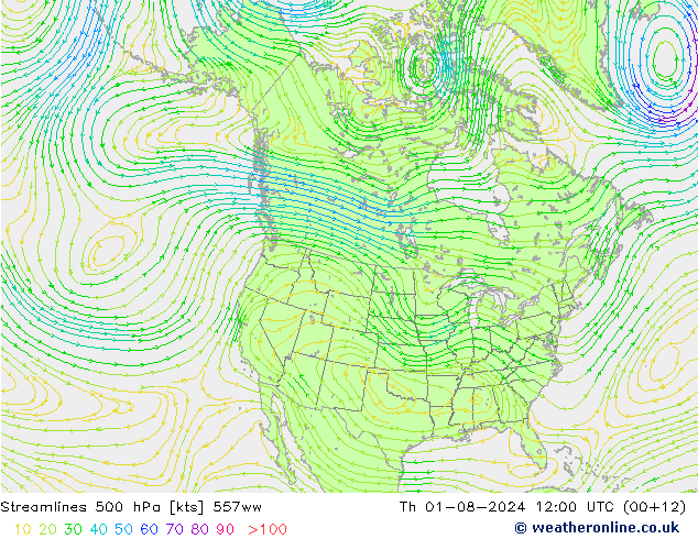 Stroomlijn 500 hPa 557ww do 01.08.2024 12 UTC