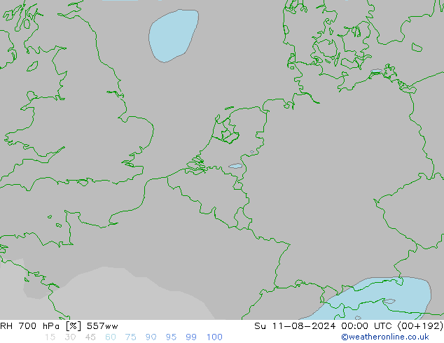 RV 700 hPa 557ww zo 11.08.2024 00 UTC