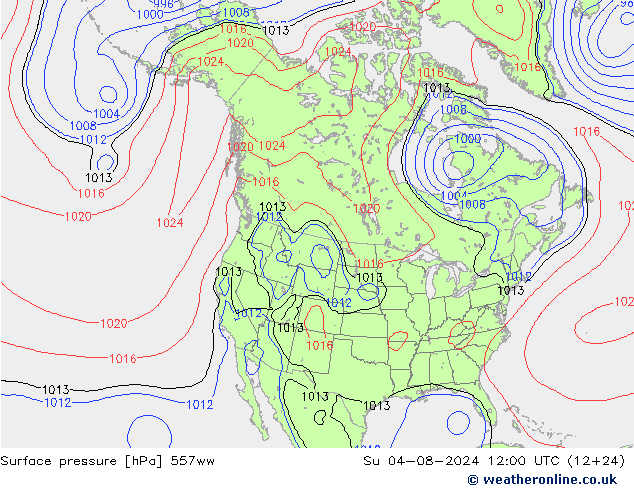 Luchtdruk (Grond) 557ww zo 04.08.2024 12 UTC