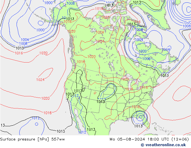 Luchtdruk (Grond) 557ww ma 05.08.2024 18 UTC