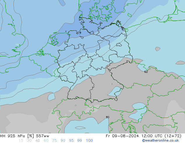 RV 925 hPa 557ww vr 09.08.2024 12 UTC