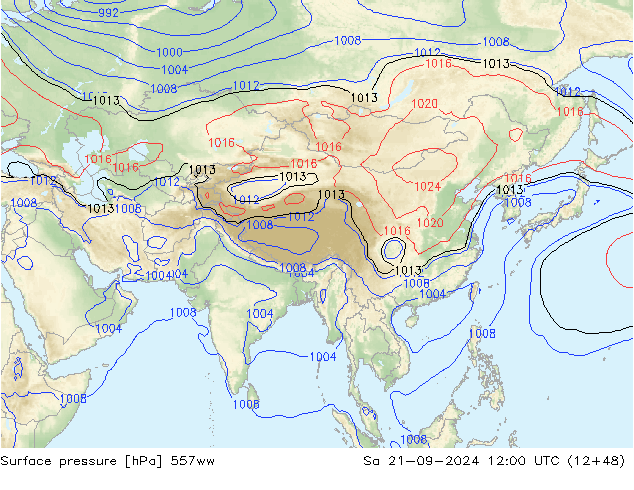 Yer basıncı 557ww Cts 21.09.2024 12 UTC