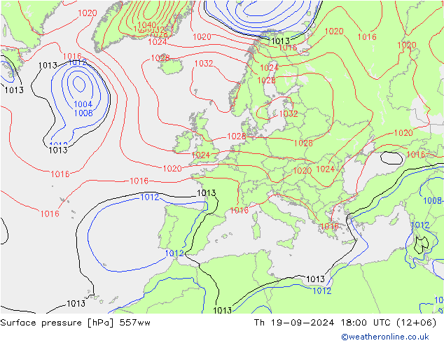 Surface pressure 557ww Th 19.09.2024 18 UTC