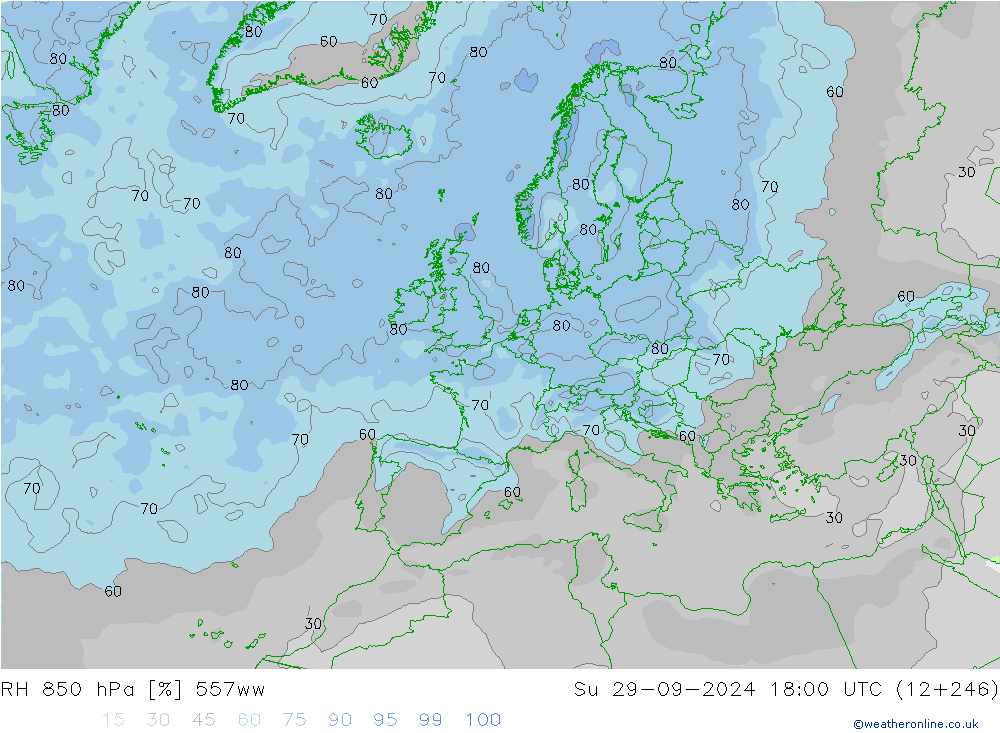 RV 850 hPa 557ww zo 29.09.2024 18 UTC