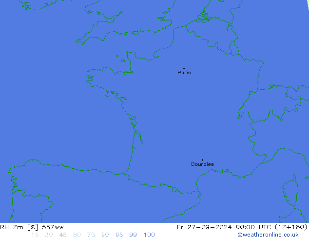 RH 2m 557ww Fr 27.09.2024 00 UTC