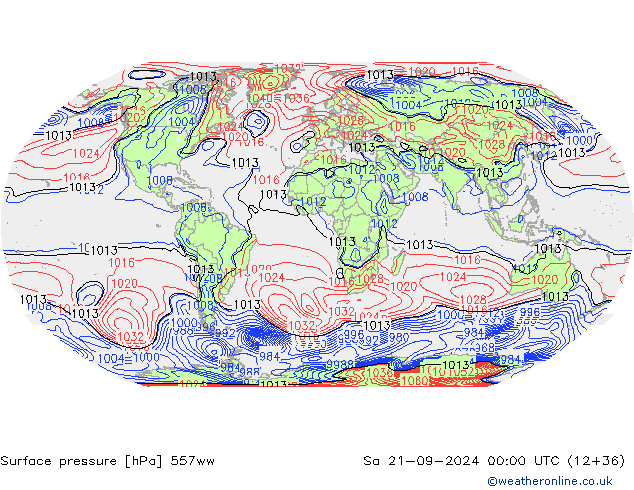 Atmosférický tlak 557ww So 21.09.2024 00 UTC