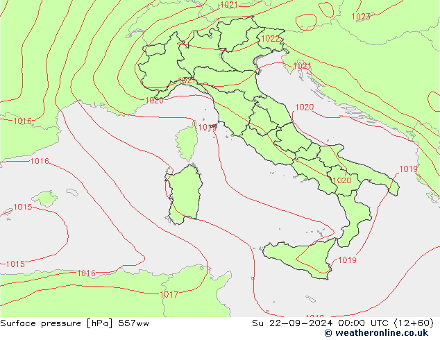 pression de l'air 557ww dim 22.09.2024 00 UTC