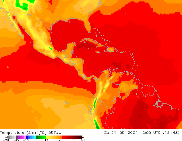 карта температуры 557ww сб 21.09.2024 12 UTC