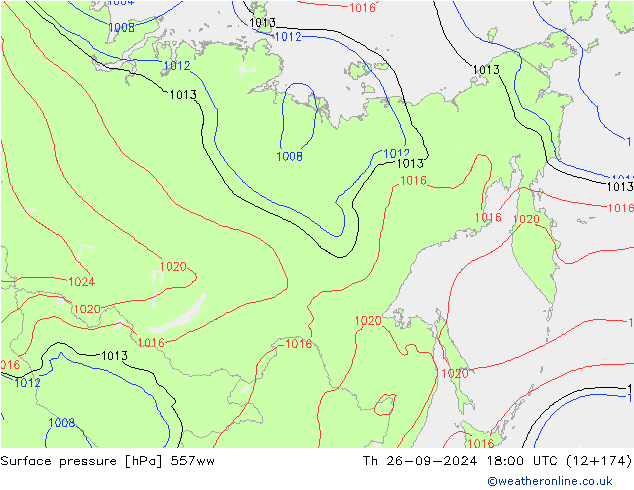 Luchtdruk (Grond) 557ww do 26.09.2024 18 UTC