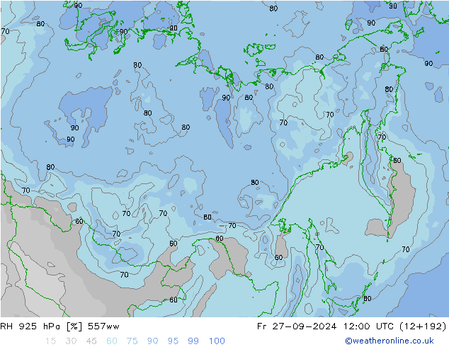 RV 925 hPa 557ww vr 27.09.2024 12 UTC