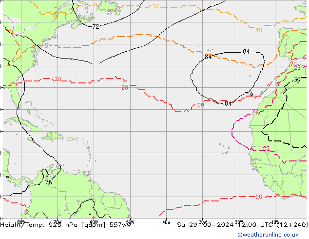 Height/Temp. 925 hPa 557ww Su 29.09.2024 12 UTC