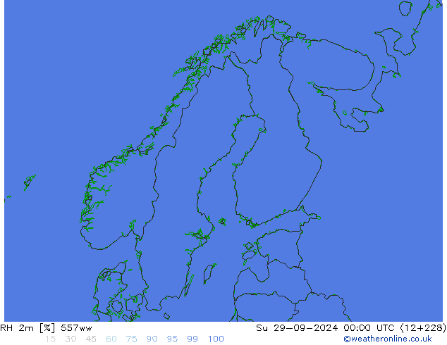 RH 2m 557ww  29.09.2024 00 UTC