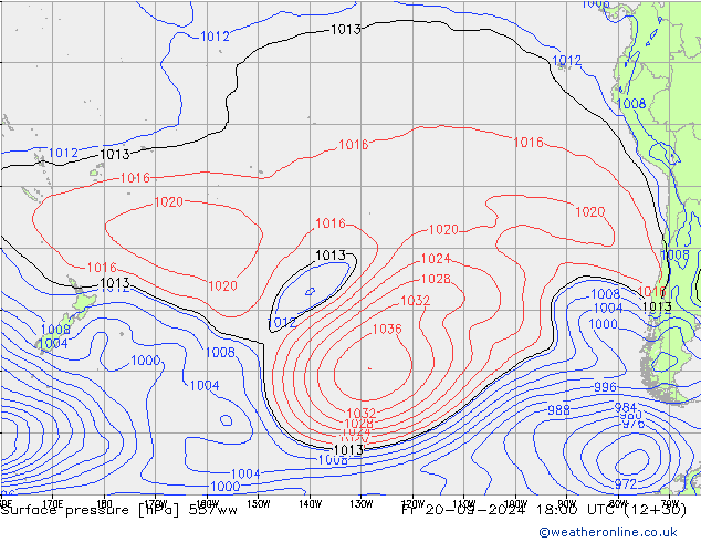 Surface pressure 557ww Fr 20.09.2024 18 UTC