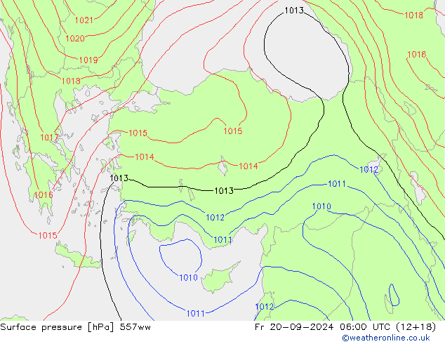 Surface pressure 557ww Fr 20.09.2024 06 UTC