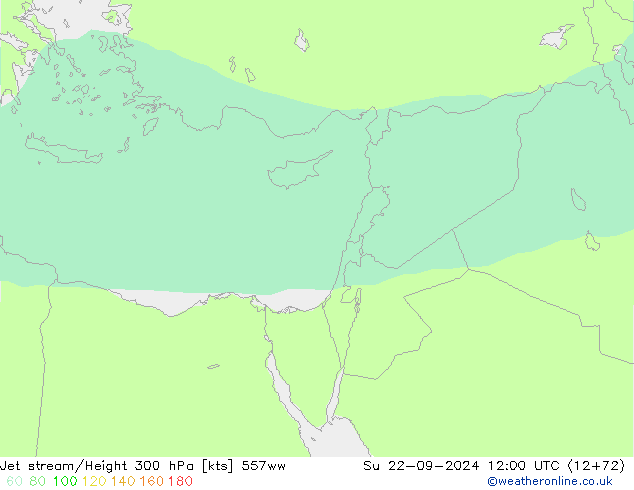 Corriente en chorro 557ww dom 22.09.2024 12 UTC