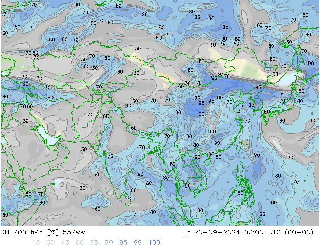 RH 700 hPa 557ww Pá 20.09.2024 00 UTC