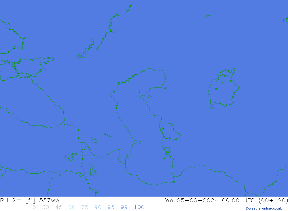 RH 2m 557ww We 25.09.2024 00 UTC