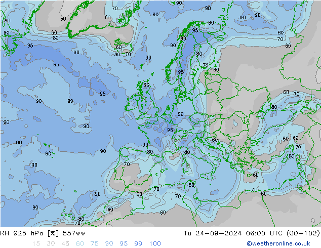 925 hPa Nispi Nem 557ww Sa 24.09.2024 06 UTC