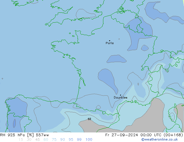 RH 925 hPa 557ww  27.09.2024 00 UTC