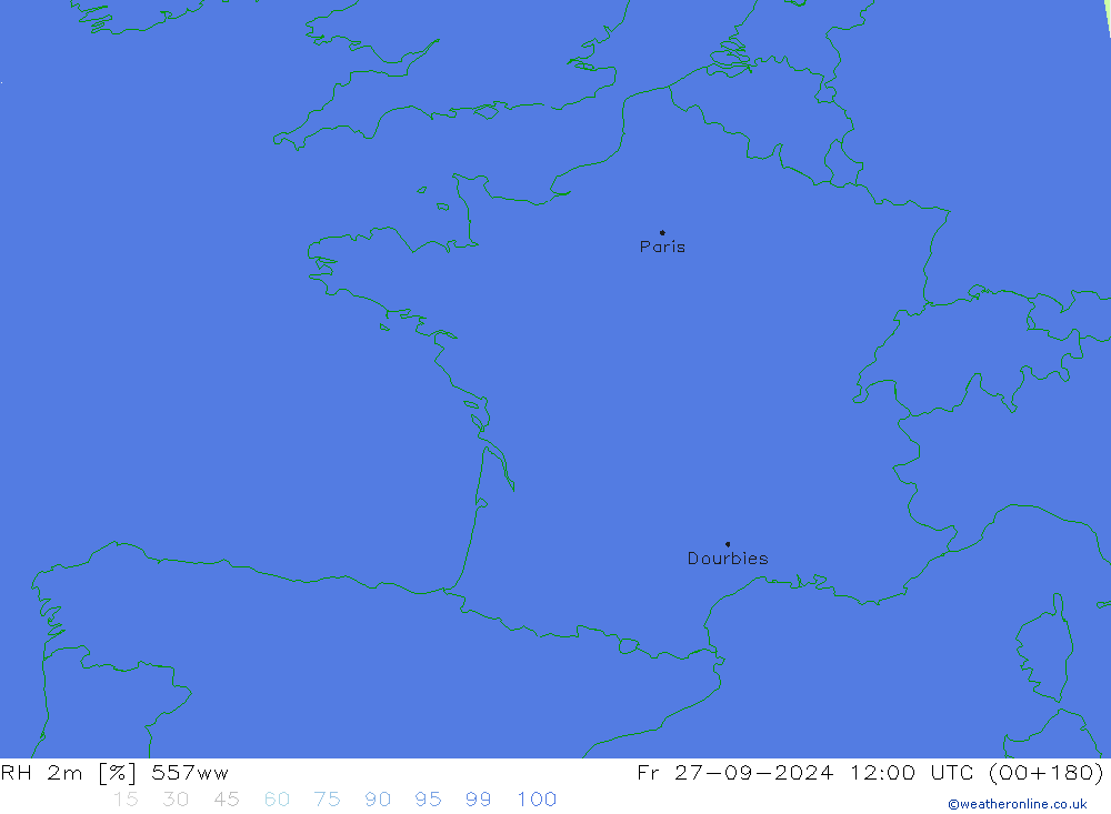 RH 2m 557ww Fr 27.09.2024 12 UTC