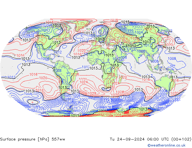 Atmosférický tlak 557ww Út 24.09.2024 06 UTC