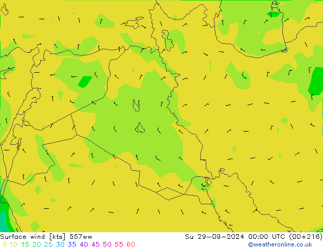 Viento 10 m 557ww dom 29.09.2024 00 UTC