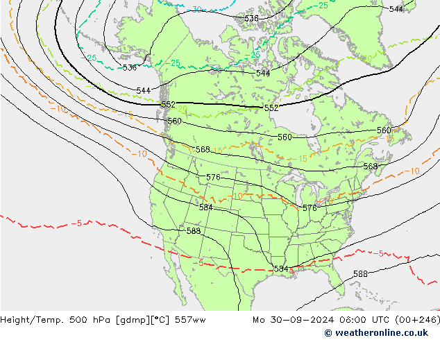 Height/Temp. 500 hPa 557ww Seg 30.09.2024 06 UTC