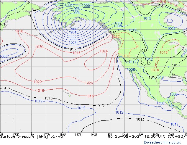 приземное давление 557ww пн 23.09.2024 18 UTC