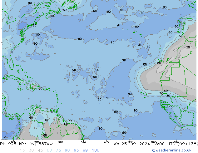 RH 925 hPa 557ww St 25.09.2024 18 UTC