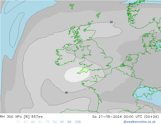 300 hPa Nispi Nem 557ww Cts 21.09.2024 00 UTC