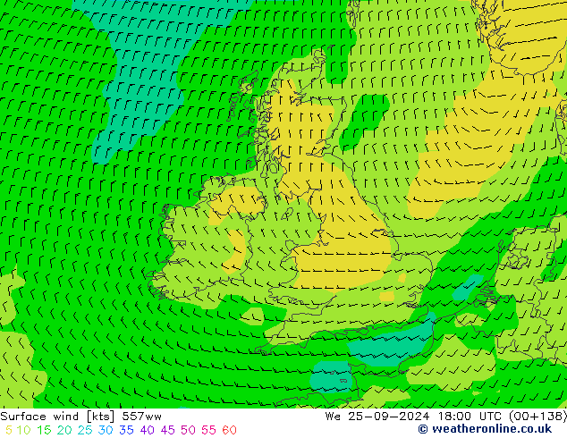 ветер 10 m 557ww ср 25.09.2024 18 UTC