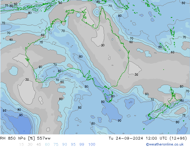 850 hPa Nispi Nem 557ww Sa 24.09.2024 12 UTC