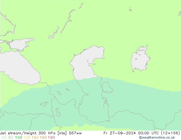 Jet stream/Height 300 hPa 557ww Fr 27.09.2024 00 UTC